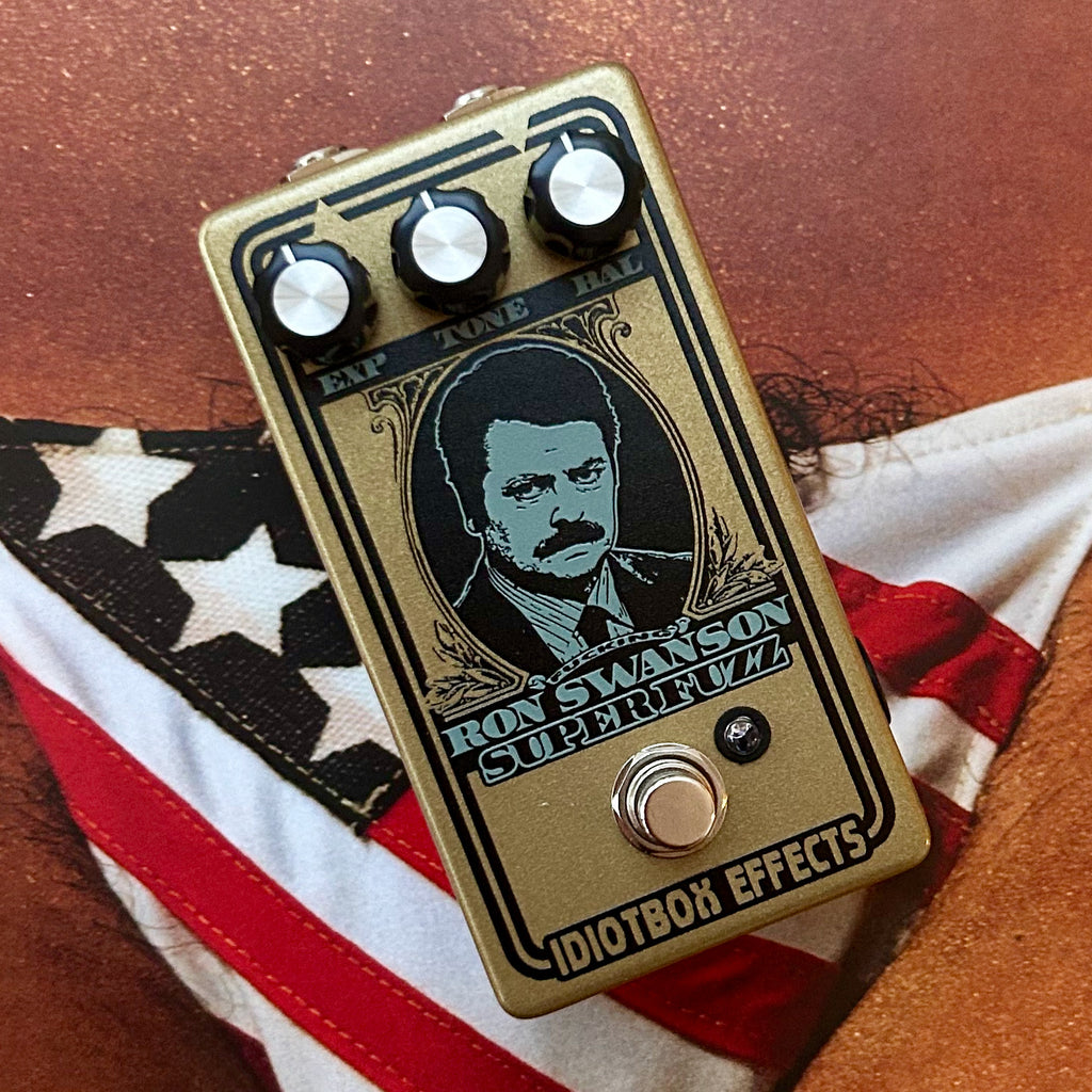 idiot box pedals Ron Swanson Super Fuzz – Joe's Pedals