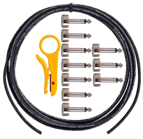 MICRO-K™ Plug Soldered Pedal Board Kit Right-Angled Plugs