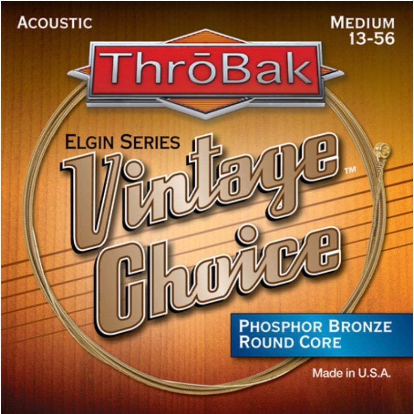 Phosphor Bronze Acoustic Guitar Strings, Round core.